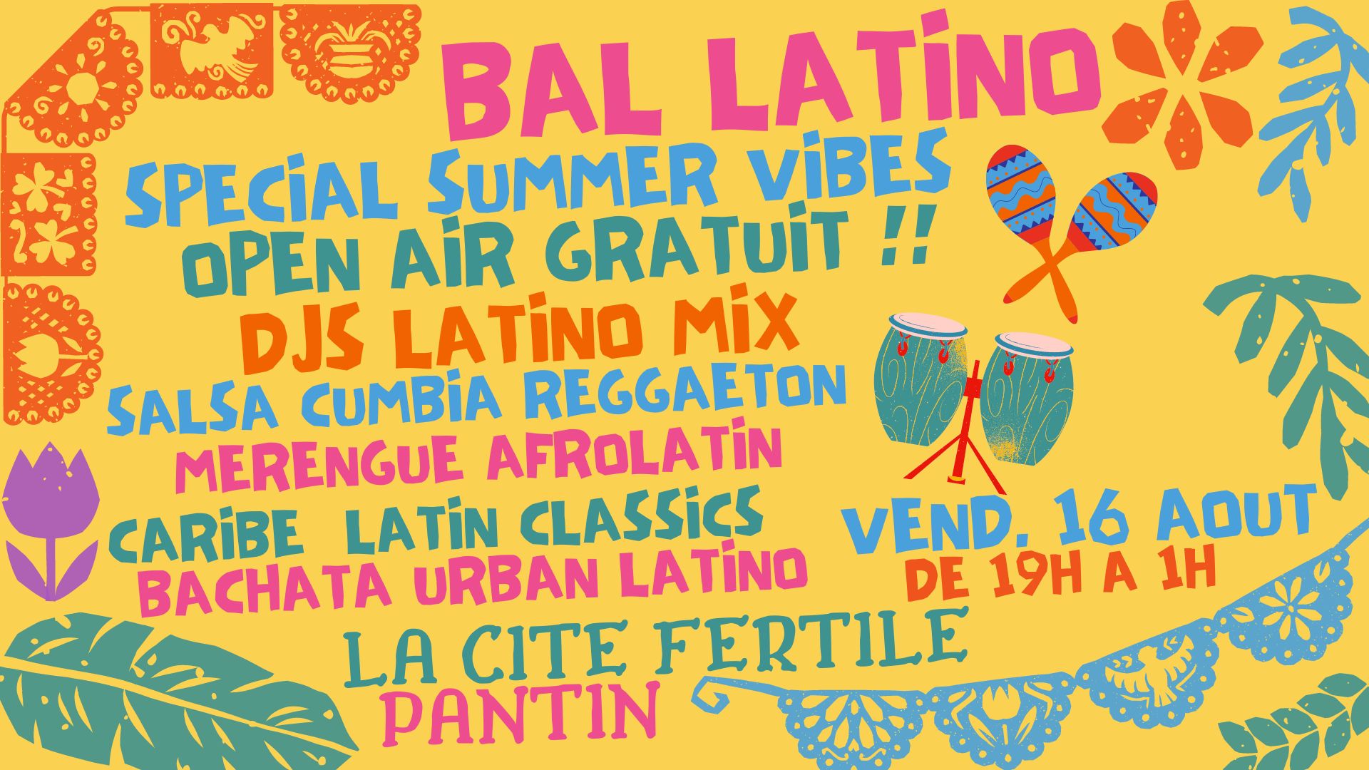 Bal latino spécial summer vibes - open air gratuit