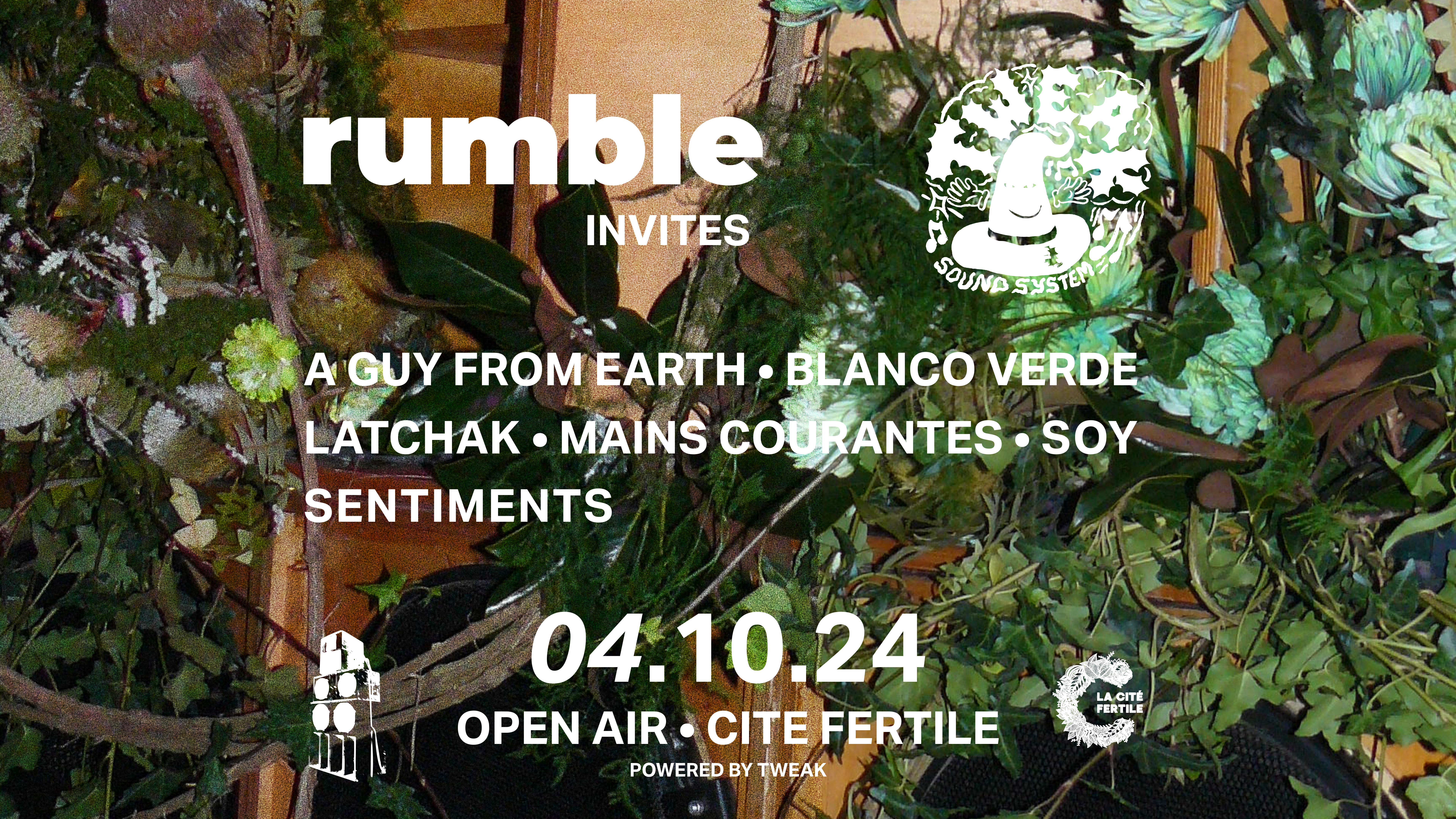 DJSET : RUMBLE INVITES TWEAK SOUNDSYSTEM