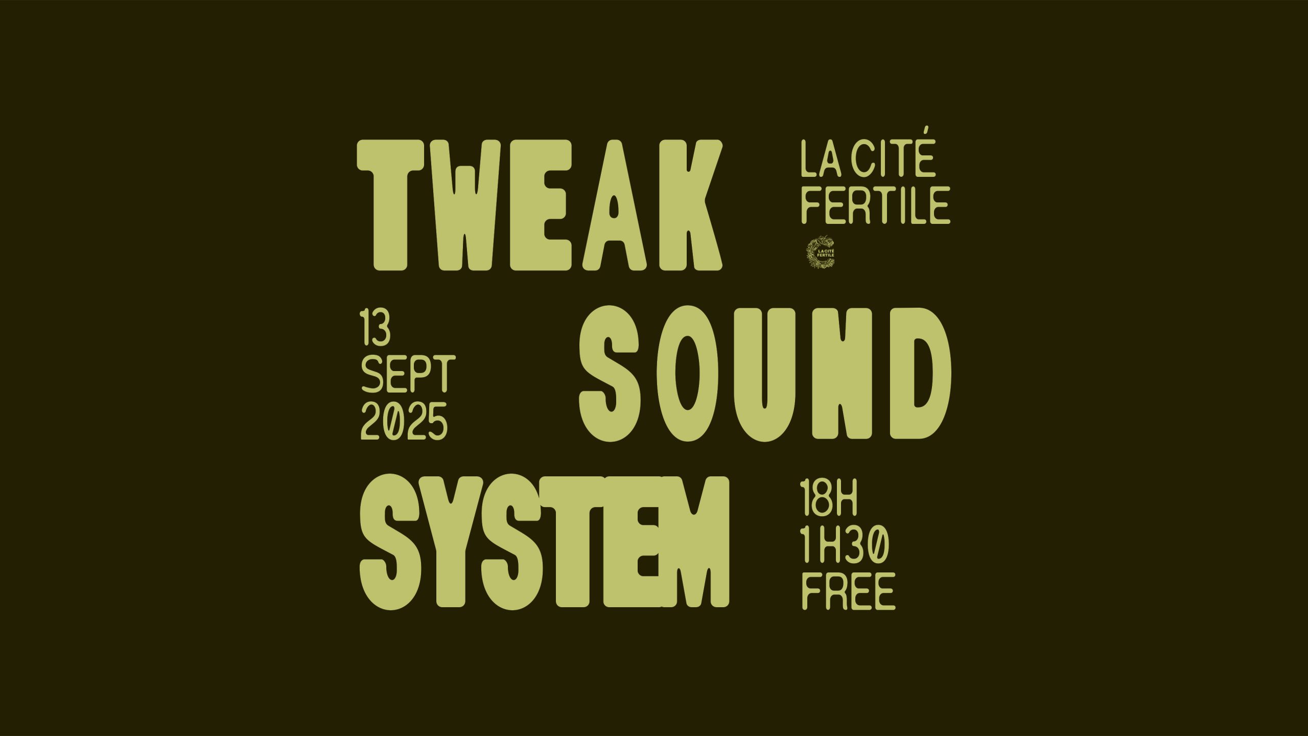 Open air Tweak Soundsystem