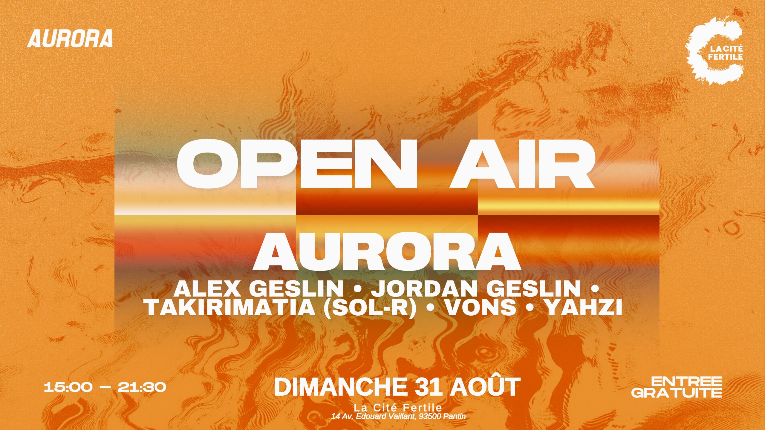 Open air XXL avec Aurora