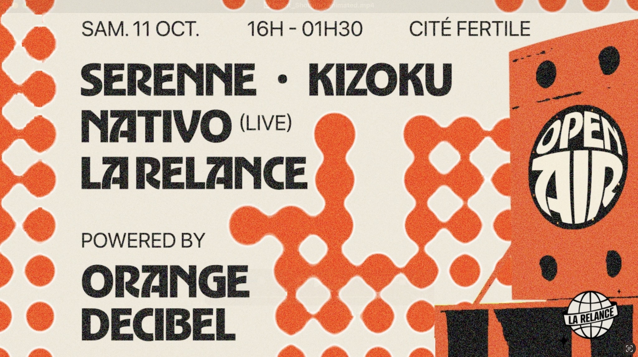Last open air : La Relance