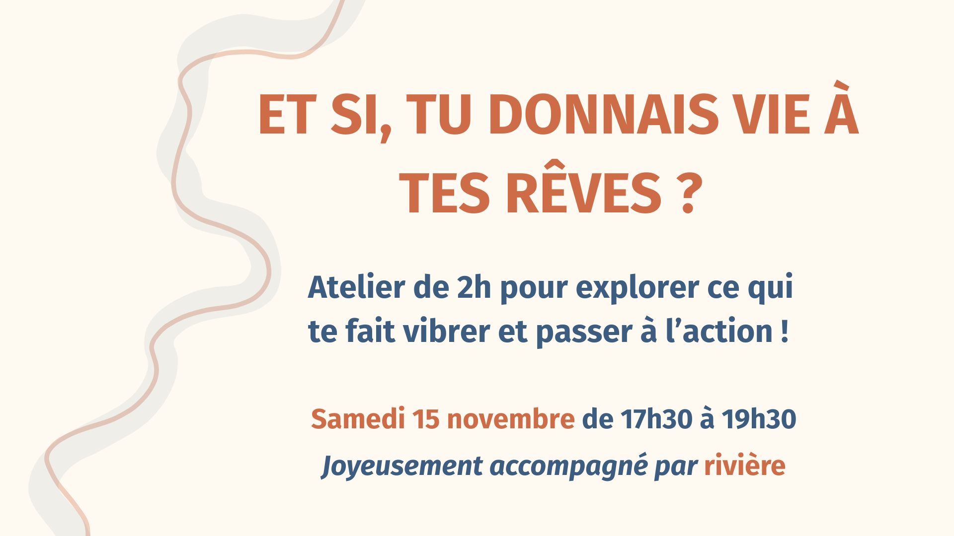 Atelier : Et si tu donnais vie à tes rêves ?