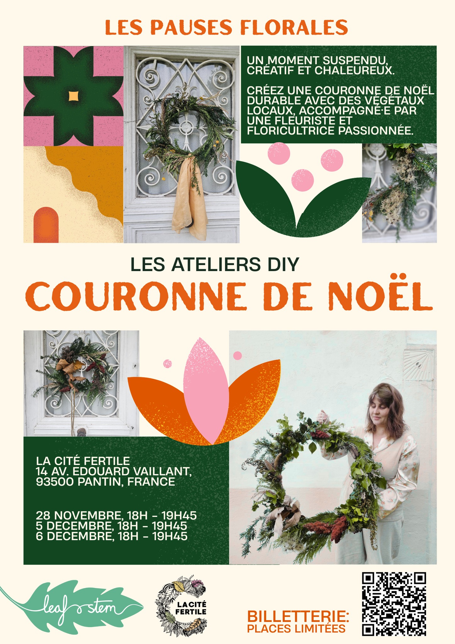 Atelier Couronne de Noël DIY