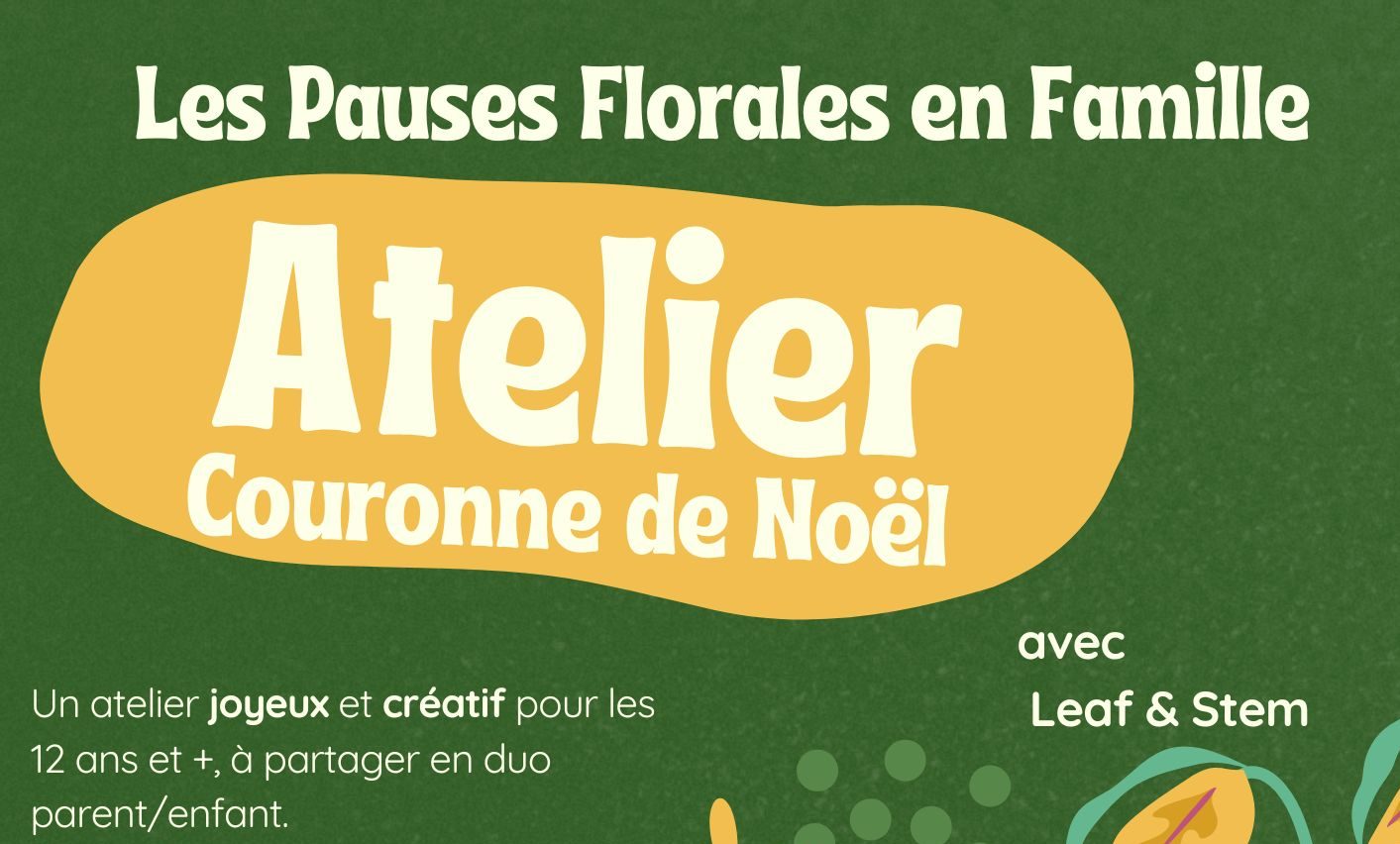 Atelier Couronne de Noël en famille