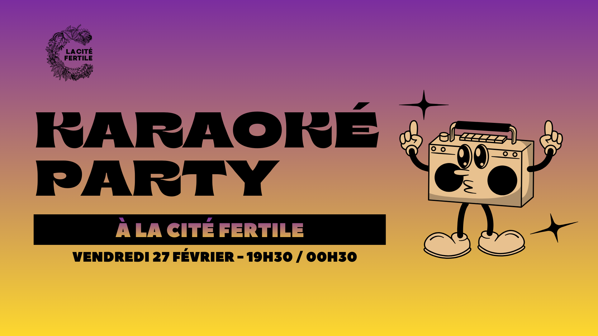 Karaoké Party à la Cité Fertile