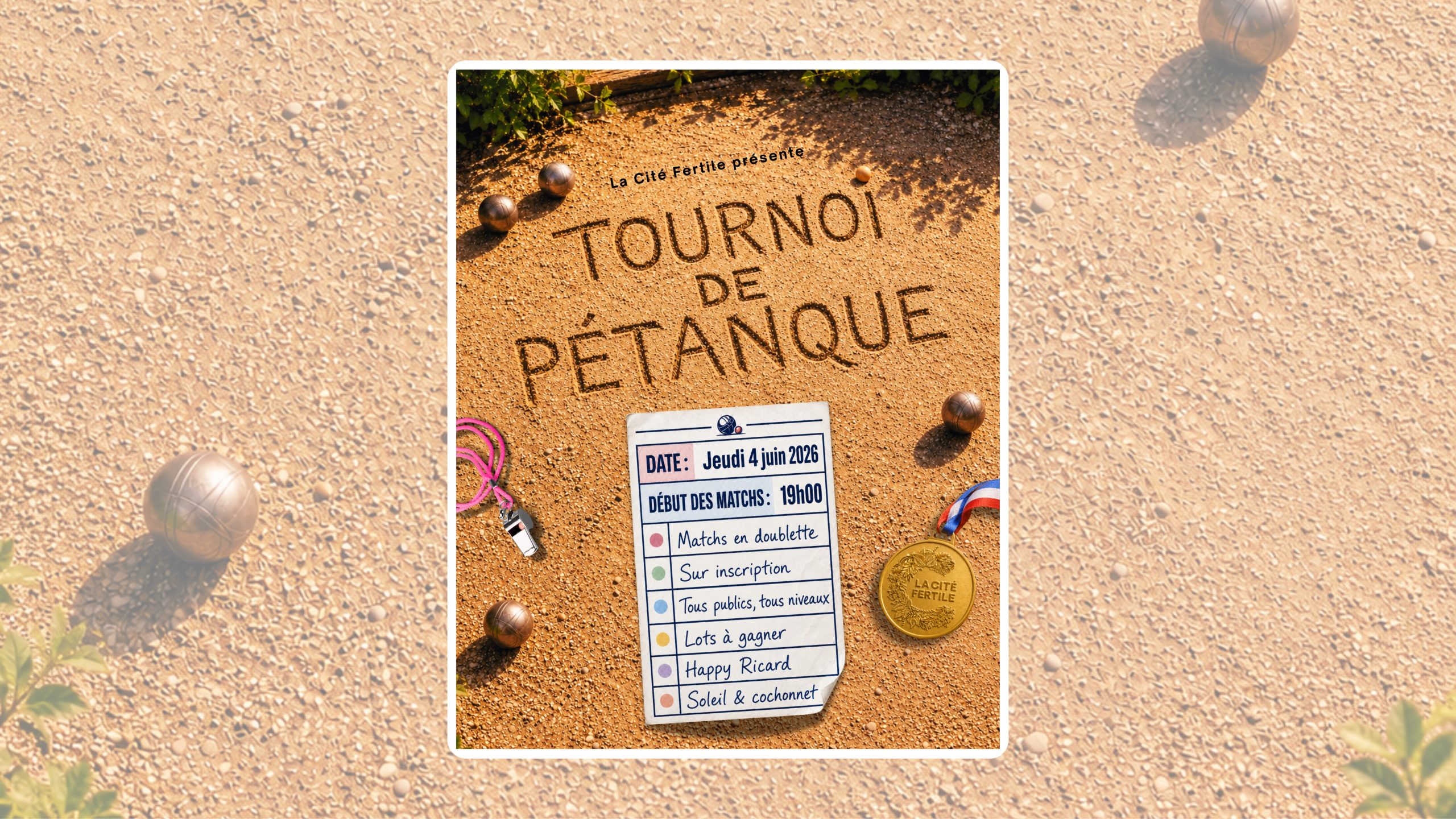 Tournoi de pétanque