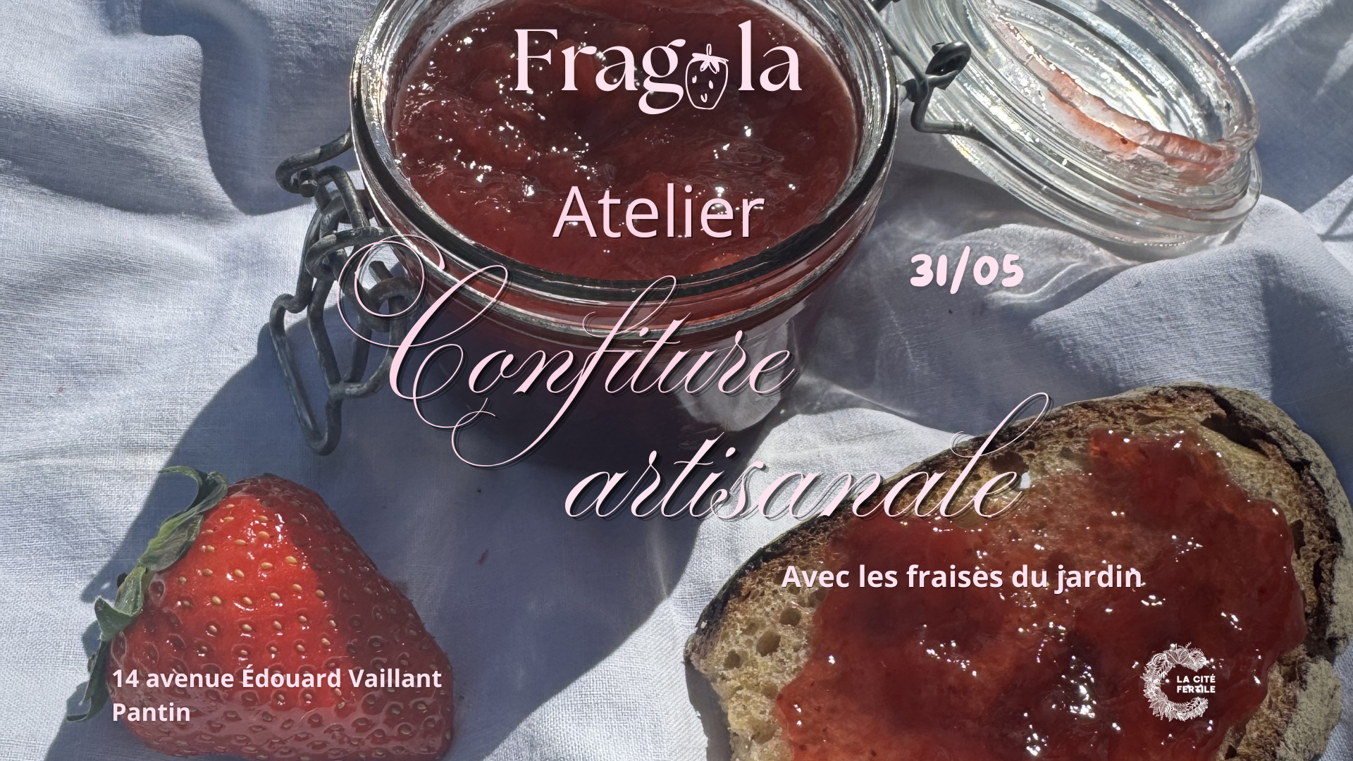 Atelier confiture artisanale de fraises