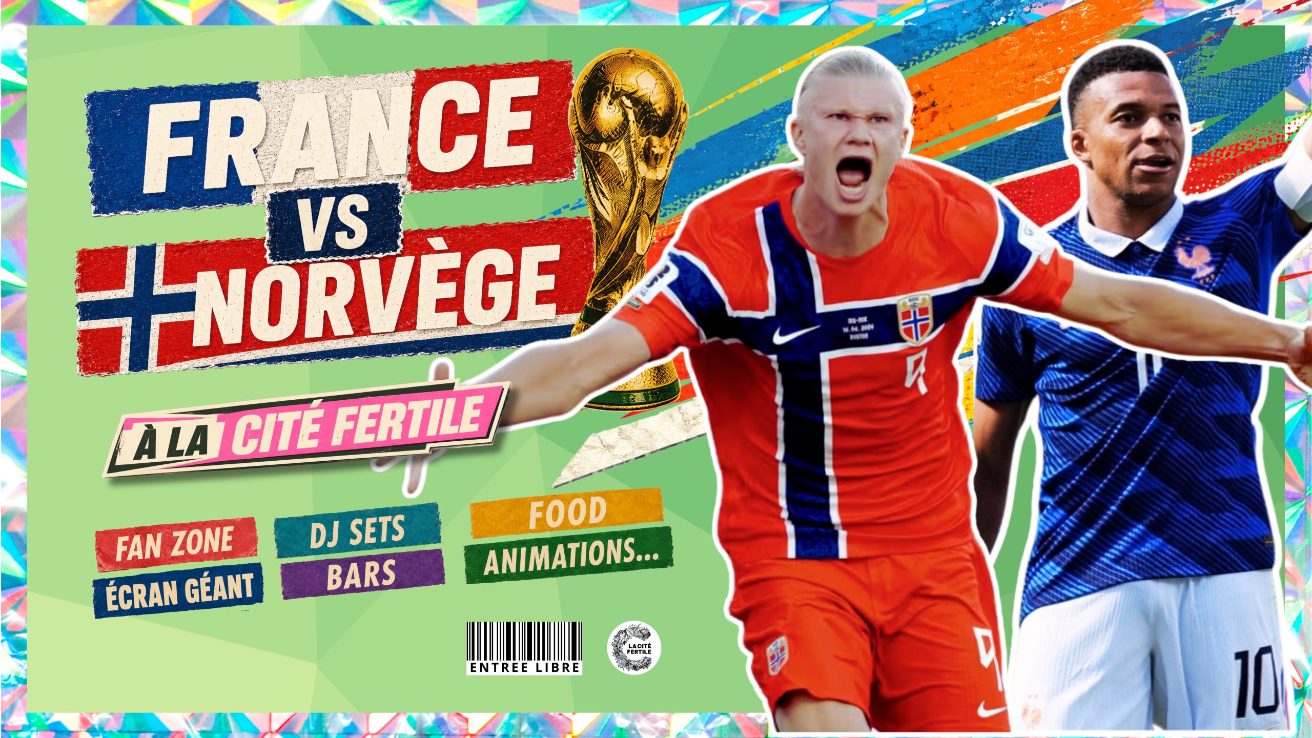 Match France x Norvège à La Cité Fertile