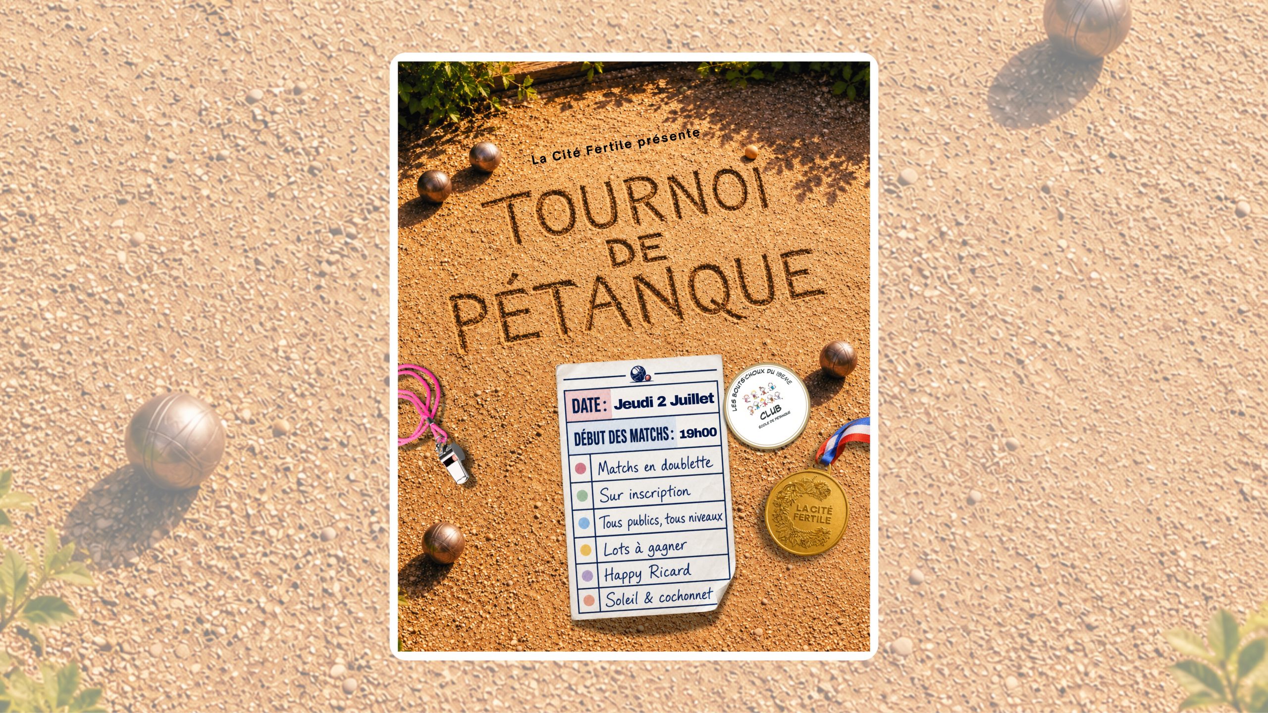 Tournoi de pétanque